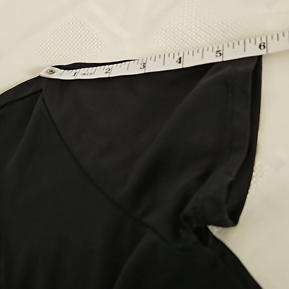 Ambianee Women's V-neck With Ruffled Bodycon Mini Dress Black Small - Picture 10 of 16